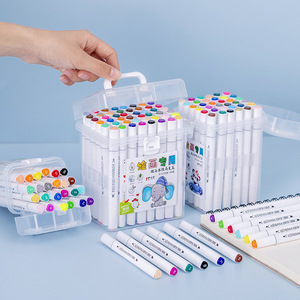 Juego de rotuladores de doble punta, 48 colores, rotuladores de dibujo a base de agua para niños, materiales de arte - Product Image 3