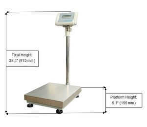 WA2503L Digitale Elektronische Waage 250kg 1g Kapazität LCD-Anzeige Industrielle Wiegeplattform OEM Anpassbar - Product Image 6