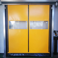 Conception de fermeture à glissière Meilleur joint Résistance à la rouille Salle blanche PVC Porte à grande vitesse Bâche Porte à glissière