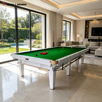 Mesa de Snooker Directo de Fábrica con Juego de Tacos y Bolas, Mesa de Billar Profesional de Diseño Clásico de 12 pies, Australia