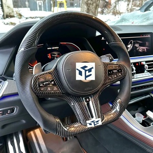 Volant de voiture LED en fibre de carbone pour <span class=keywords><strong>BMW</strong></span> G30 G20 G01 G02 G05 G06 G07 M4 M5 F90 M8 X3 X4 X5 X6 F40 F44 F97 F98 F95 F96 G11 G12 - Product Image 4