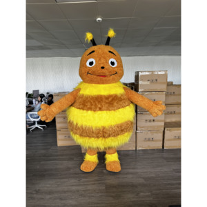 2m 2.6m Costume de mascotte d'<span class=keywords><strong>abeille</strong></span> <span class=keywords><strong>gonflable</strong></span> géante personnalisé populaire Insecte drôle marche <span class=keywords><strong>abeille</strong></span> Cosplay Costumes fabriqués en peluche vente - Product Image 1