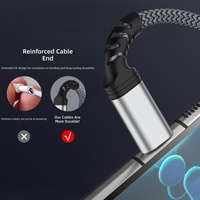 Câble de charge rapide USB-C vers Type C 1M 3M en nylon tressé 3A PD 60W pour iPhone 18 17/16/15 Pro Max Air Macbook iPad Pro