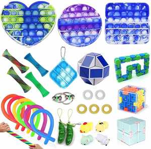 New Push Pop Bubble Fidget Toys Set Sensory Stress Relief Advent <b>Calendar</b> with Plastic & Rubber Materials for Ages 5-14+ - Product Image 4