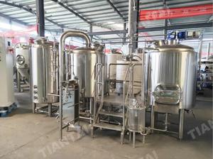 Tanques de Cerveza de Acero Inoxidable de 500L 5HL con Calentamiento Directo a Gas de 2 Recipientes en Venta - Product Image 3