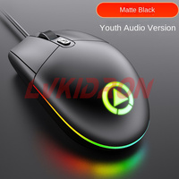 Souris Souris filaire photoélectrique haute performance avec 6 touches programmables et lumières LED respiratoires Souris