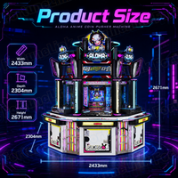 Jeux à monnayeur personnalisés OEM/ODM pour parcs d'attractions, construits comme des machines de poussée de pièces d'arcade, avec une qualité stable et un approvisionnement en machines de poussée de pièces
