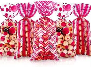 Sacs en plastique OPP de 6 x 12 pouces avec attaches torsadées, sacs en cellophane pour friandises, sacs à bonbons pour boulangerie, biscuits - Product Image 4