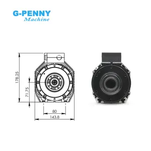 Gpenny personalización 9kw ATC husillo 220V/380V herramienta automática cambio husillo rodamientos de cerámica CNC ATC husillo motor iso30