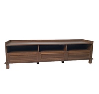 Support TV moderne pour centre de divertissement TV avec 3 tiroirs et étagère Table console multimédia en bois meuble TV ferme salon