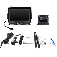 7 ''IPS HD affichage sans fil solaire caméra de recul enregistrement voiture vue arrière caméra Kit étanche DVR pour camion autobus scolaire