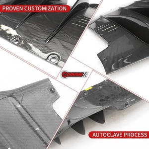 New Arrival OEM Style Car Auto Parts Dry Carbon Fiber Car Rear Diffuser Lip for Ferrari 458 - Product Image 4