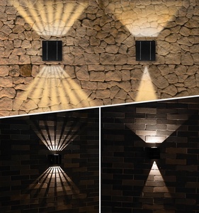 Applique murale solaire étanche pour l'<span class=keywords><strong>extérieur</strong></span> avec éclairage haut et bas, projecteur super lumineux pour la cour de l'hôtel Villa - Product Image 6