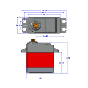 <span class=keywords><strong>Servomotor</strong></span> de engranaje de Metal Digital para coche, 180 270, <span class=keywords><strong>360</strong></span> <span class=keywords><strong>grados</strong></span>, <span class=keywords><strong>Servomotor</strong></span> de control remoto, 20kg, alto Torque, juguete, helicóptero, Robot DIY - Product Image 4