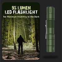 Lampe torche LED tactique S21 puissante et lumineuse 880 lumens, étanche IP68, rechargeable par USB, en aluminium, mini, magnétique, portée 300-400M