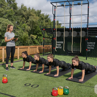 Sistema de Entrenamiento Grupal EMS Inalámbrico Profesional 1 a 5, Solución Rentable para Gimnasios y Estudios, Dispositivo Multiusuario de Alta Eficiencia