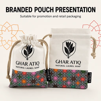 Sac à cordon en coton biologique personnalisé pour bijoux, pochette cadeau en mousseline de coton pour emballage de bijoux, promotion Chine OEM