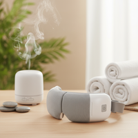 Masseur oculaire intelligent électrique chauffant sans fil à compression d'air pliable et automatique pour réduire la fatigue oculaire