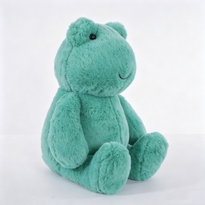 Peluche grenouille mignonne personnalisée, peluche grenouille verte, peluche grenouille assise - Product Image 1