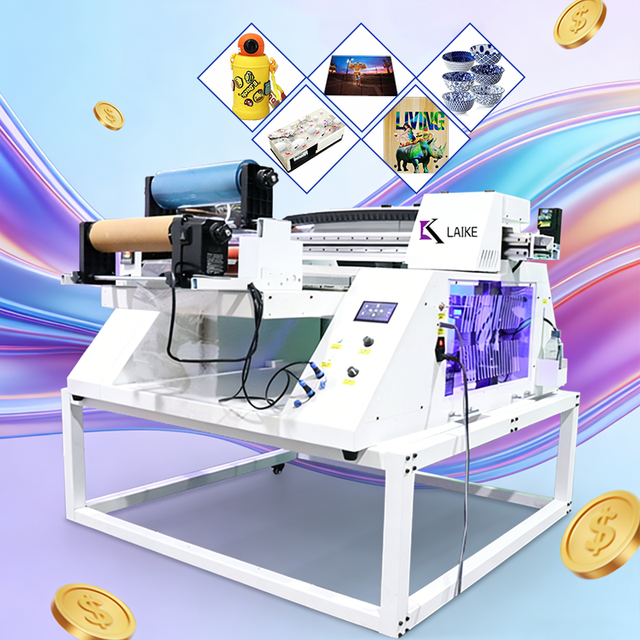 I3200 90cm 60cm 24inch UV DTF Flatbed Printing Machine Inkjet Printers Roll to Roll UV DTF Printer 9060 Digital Printer