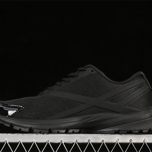 Premium zwarte hardloopschoenen, lichtgewicht, ondersteunende sportschoenen, vetersluiting, mesh voering, geschikt voor alle seizoenen, modetrend - Product Image 1