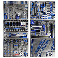 Chariot à outils à 7 tiroirs avec un ensemble complet de 488 outils industriels pour la réparation automobile, le garage, l'atelier, le mécanicien