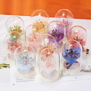 Commercio all'ingrosso di cristallo di quarzo gemma albero fiore agata fetta Base artigianale bottiglia di vetro guarigione stile energetico regali per le donne ragazze