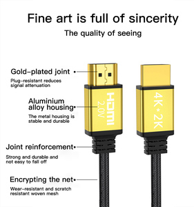 Tuyệt vời <span class=keywords><strong>2025</strong></span> <span class=keywords><strong>HDMI</strong></span> 4K Cáp tại cạnh Tranh bán buôn tỷ lệ 4k Cáp 2.1 60Hz 3D 1080P 1m 1.5m 2m 3M 5M 8M 10m 15m 20m - Product Image 3