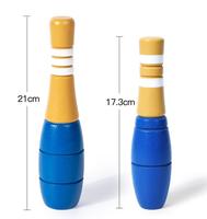 Jeu de bowling familial pour enfants, divertissement en intérieur, sport éducatif, jeu interactif parent-enfant, ensemble de bowling en bois pour enfants
