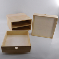 Caja de Madera para Cajones, Organizador de Escritorio de Madera