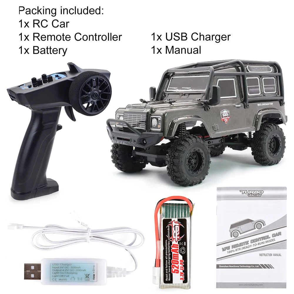 RGT 24/1ラジコン RGT 1/24 136240 V2 RC Car - off Road Fun for Kids & Adults