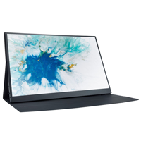 Moniteur portable 15,6 pouces, écran secondaire pour jeux, compatible avec téléphone, ordinateur portable, Switch, avec support de protection intelligent