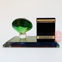 Modèle de la Tour de l'Horloge de la Mecque en cristal K9, prix d'usine, souvenir en verre, figurine de mosquée pour cadeau musulman, coffret cadeau islamique CMD-08B