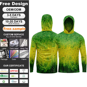 Sudadera de Pesca con Capucha de Camuflaje con Logotipo Personalizado de Alta Calidad, Protección UV, para Campamento, Senderismo, <span class=keywords><strong>Caza</strong></span>, Secado Rápido, UPF 50+ - Product Image 1