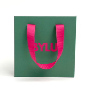 Custom <b>Small</b> Paper Sliding <b>Drawer</b> Jewelry Gift Box with Ribbon Handle Luxury Packaging for Necklaces and Earrings - Product Image 2