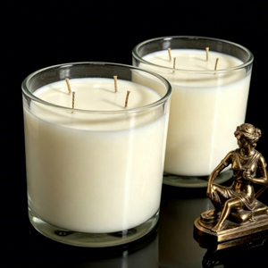 Bougie parfumée multi-mèches dans un bocal en verre transparent, cire de soja naturelle, sans fumée, pour la décoration de la maison - Product Image 2