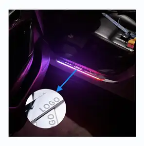 适用于宝马E39 e90汽车门槛条、发光二极管行车灯、迎宾拖缆踏板、支持定制DIY标志