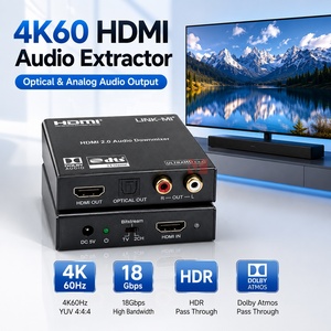 <span class=keywords><strong>Extracteur</strong></span> <span class=keywords><strong>audio</strong></span> <span class=keywords><strong>HDMI</strong></span> 4K60Hz 18 Gbps avec prise en charge du downmix <span class=keywords><strong>audio</strong></span>, <span class=keywords><strong>audio</strong></span> optique ou analogique L/R et transmission CEC - Product Image 1