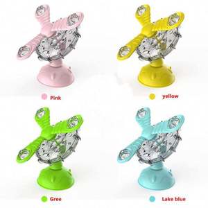 Bestseller Haustier-Spielzeug Multifunktionales Katzen-Windrad Saugnapf-Spielzeug Blinkendes Kauspielzeug für Katzen - Product Image 3