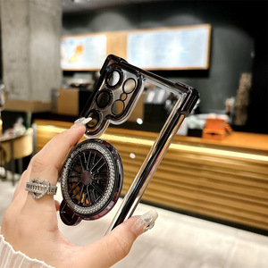 <span class=keywords><strong>Coque</strong></span> de téléphone dure galvanisée par aspiration magnétique anti-chute transparente pour Samsung <span class=keywords><strong>Galaxy</strong></span> S25 S24 S23 Ultra - Product Image 4