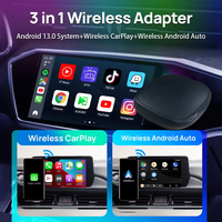 Boîtier Carplay universel sans fil Android 3 en 1 Qualcomm 6225 8core 8 + 128GB 4G SIM Carlink Apple Carplay Box Adapter