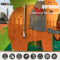 Revêtement extérieur compact en HPL résistant à l'eau et aux UV, HPL compact pour aire de jeux