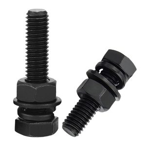 Vis à tête hexagonale en acier au carbone de qualité 8.8 avec écrous et rondelles, ensemble M4 M5 M6 M12, kit combiné de boulons et écrous à tête hexagonale - Product Image 3
