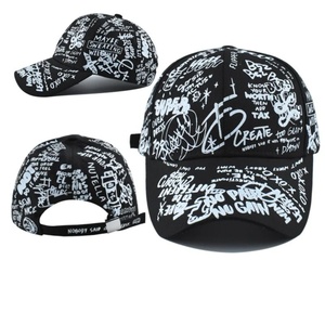 Gorra de Béisbol de Pana Impermeable de 5 Paneles con Estampado de Graffiti, Letras o Frutas, Estilo Formal y Deportivo, Unisex, para Actividades al Aire Libre, Viajes y Protección Solar - Product Image 3