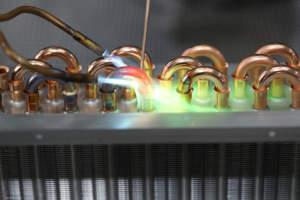 Нержавеющая сталь труба и ребристый теплообменник 220 В 50gpm масляный поток 40psi Максимальное давление-40 ~ 120 работа - Product Image 5