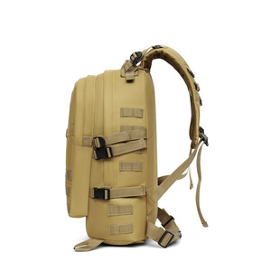 Tactical Backpack 20-35L Multifunction Lightweight Outdoor Travel For Men Solid Color Webbing Strap - Product Image 3