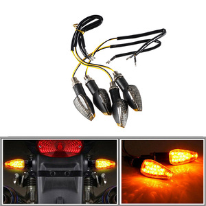 ไฟเลี้ยว LED สากล 8 เลนส์สีดำสำหรับการซ่อมแซมรถจักรยานยนต์ - Product Image 4