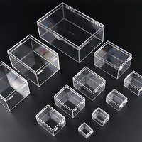 Boîte rectangulaire transparente en plastique PC incassable pour la collection de spécimens d'insectes et l'affichage de cadeaux et d'objets artisanaux