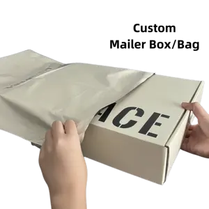 Üretici baskılı karton kutu posta giyim kutusu Logo ambalaj ile oluklu özel nakliye kutuları