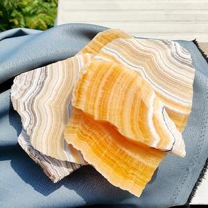 Cristales al por Mayor, Losa de Calcita Amarilla Natural, Losa de Calcita Honey, Piedras y Cristales para Manualidades, Rebanadas para Decoración - Product Image 5